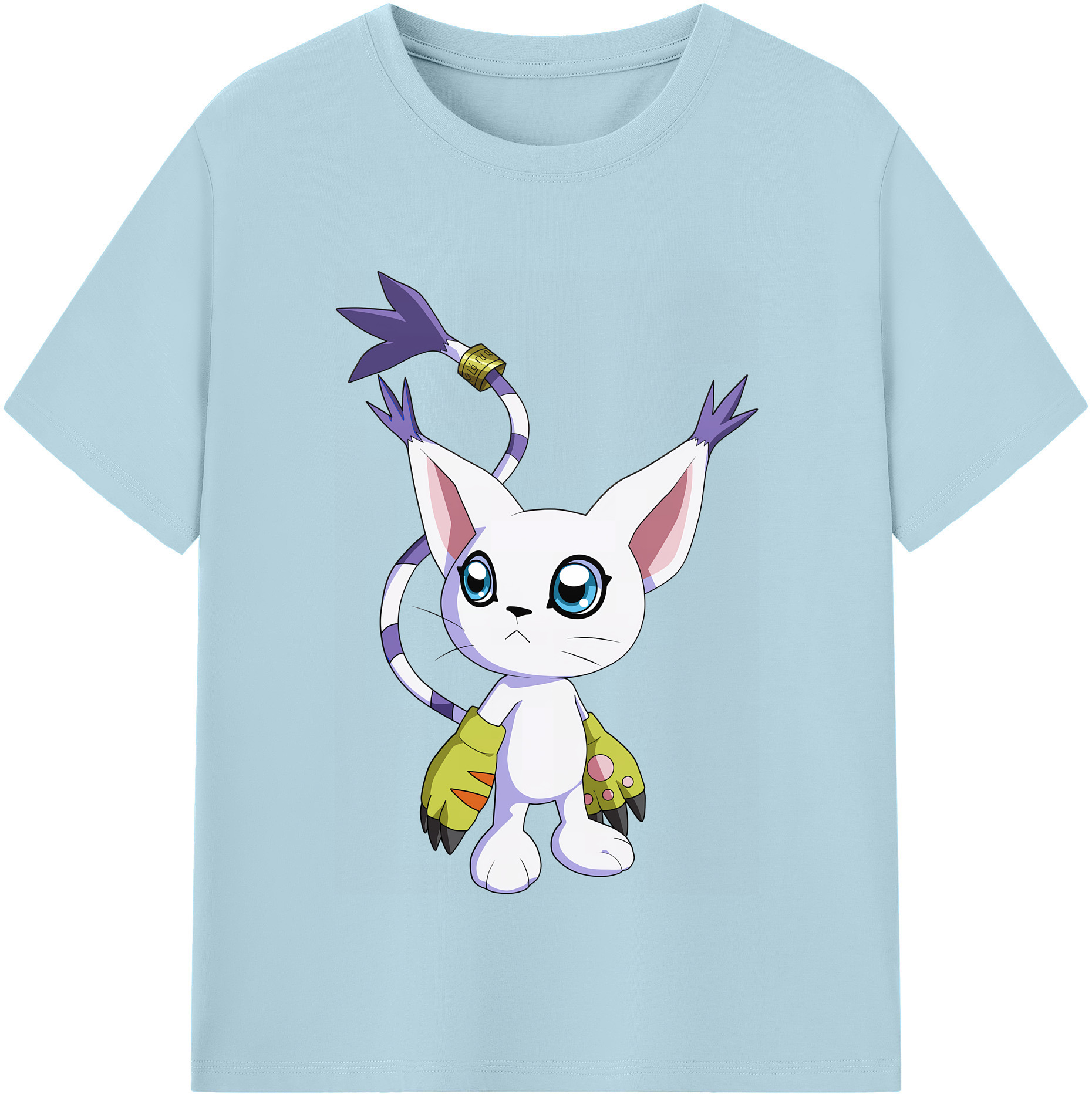 （画像用） Digimon デジタルモンスター/デジモン 綿100％半袖Tシャツ（フロントプリント）